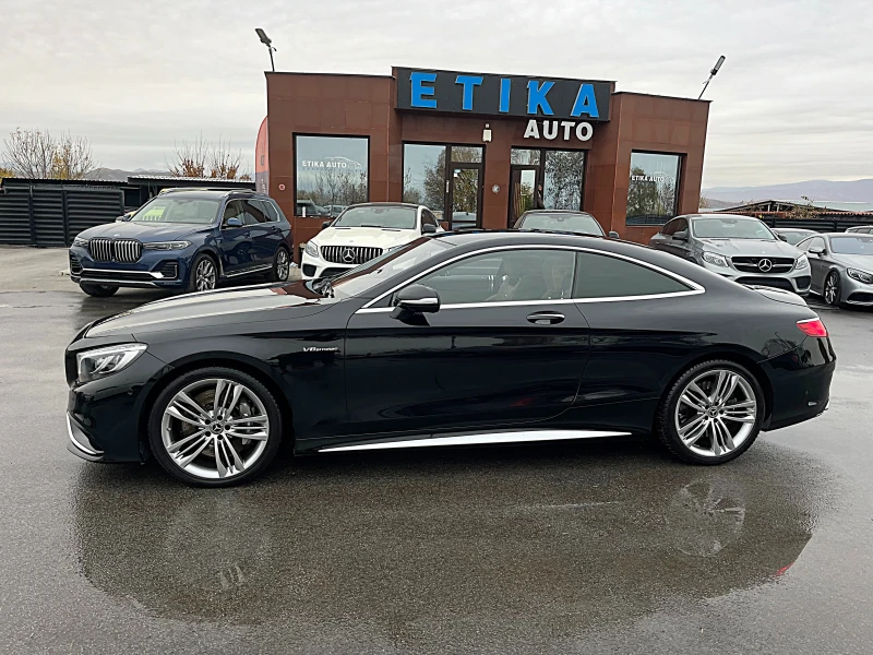 Mercedes-Benz S 63 AMG COUPE-DISTRONIK-PANORAMA-BURMEDTER-HEAD UP-FUL FUL, снимка 5 - Автомобили и джипове - 50610551