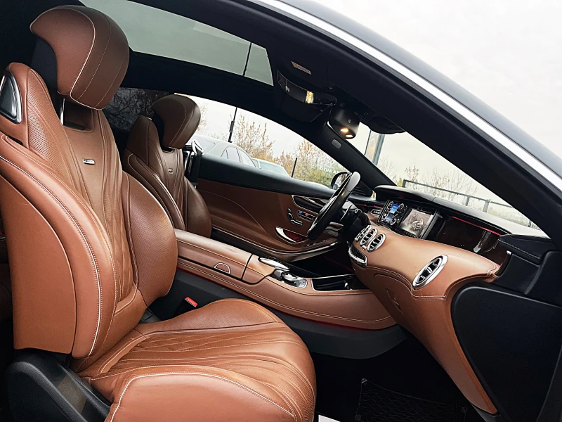 Mercedes-Benz S 63 AMG COUPE-DISTRONIK-PANORAMA-BURMEDTER-HEAD UP-FUL FUL, снимка 12 - Автомобили и джипове - 50610551