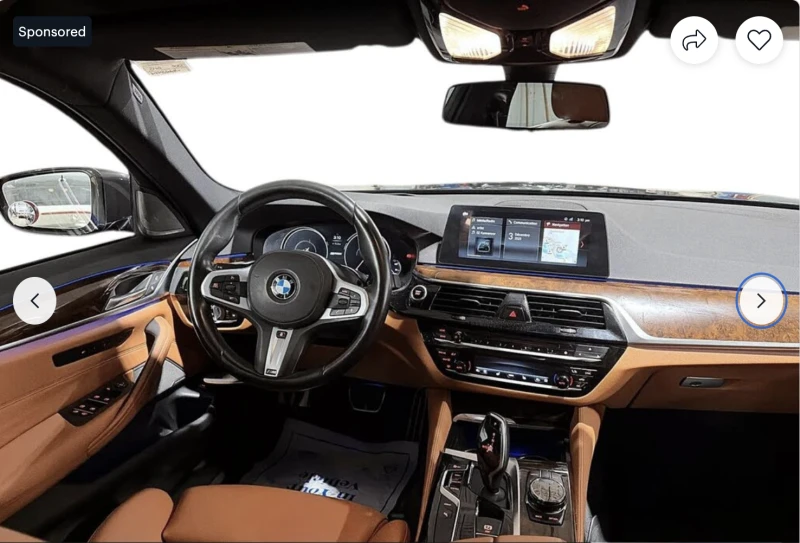 BMW 530E HYBRID* M* SPORT* XDRIVE* 360КАМЕРА* , снимка 7 - Автомобили и джипове - 52670243