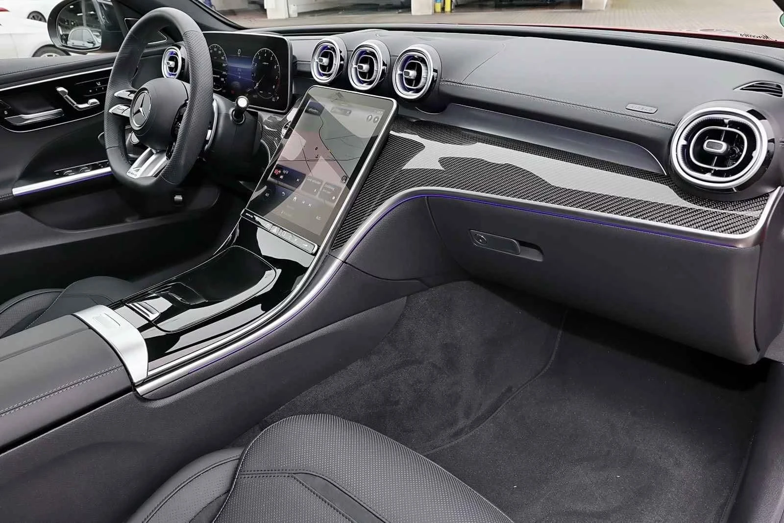 Mercedes-Benz C 43 AMG /4-MATIC/MANUFAKTUR/NIGHT/PANO/BURM/360/, снимка 9 - Автомобили и джипове - 53871661