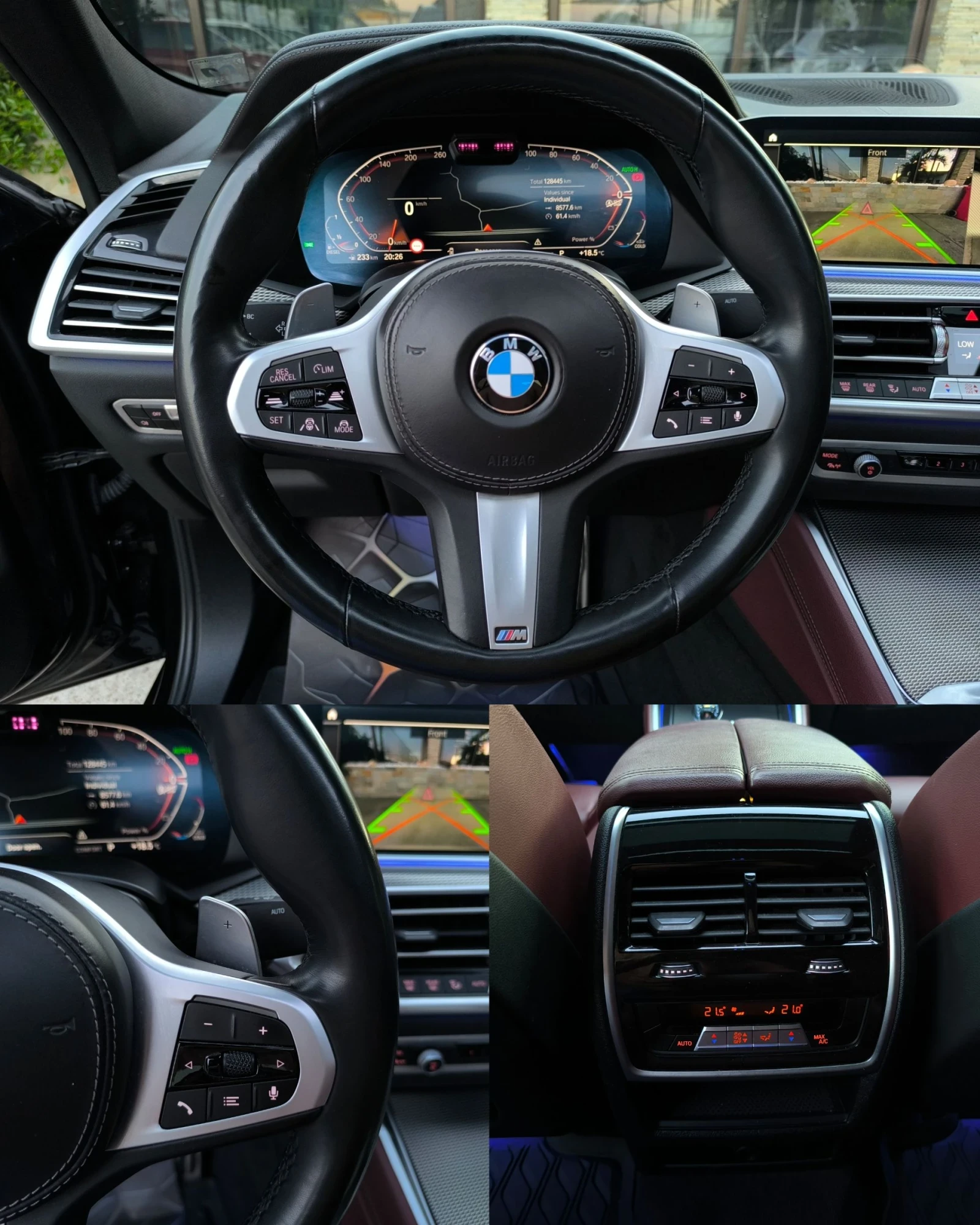 BMW X6 M40D M-PAKET/PERFORMANCE/ПАНОРАМА/HEADUP/360/, снимка 12 - Автомобили и джипове - 54598556
