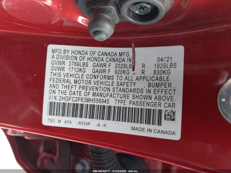 Honda Civic 2.0L I-4 DOHC, VVT, 158HP Front Wheel Drive, снимка 14 - Автомобили и джипове - 53500967