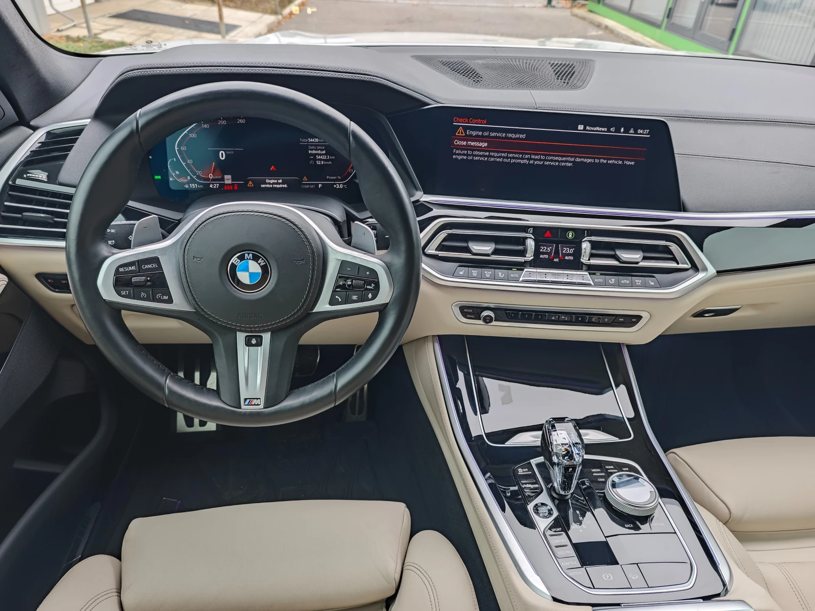BMW X5 4.0i M-Sport X-drive 54000km. Pano Head Up Crystal, снимка 8 - Автомобили и джипове - 54277257