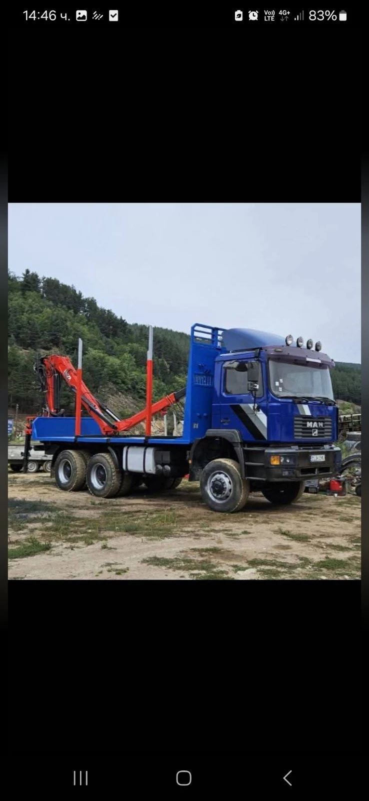 Man 27.460 Кран 6х6