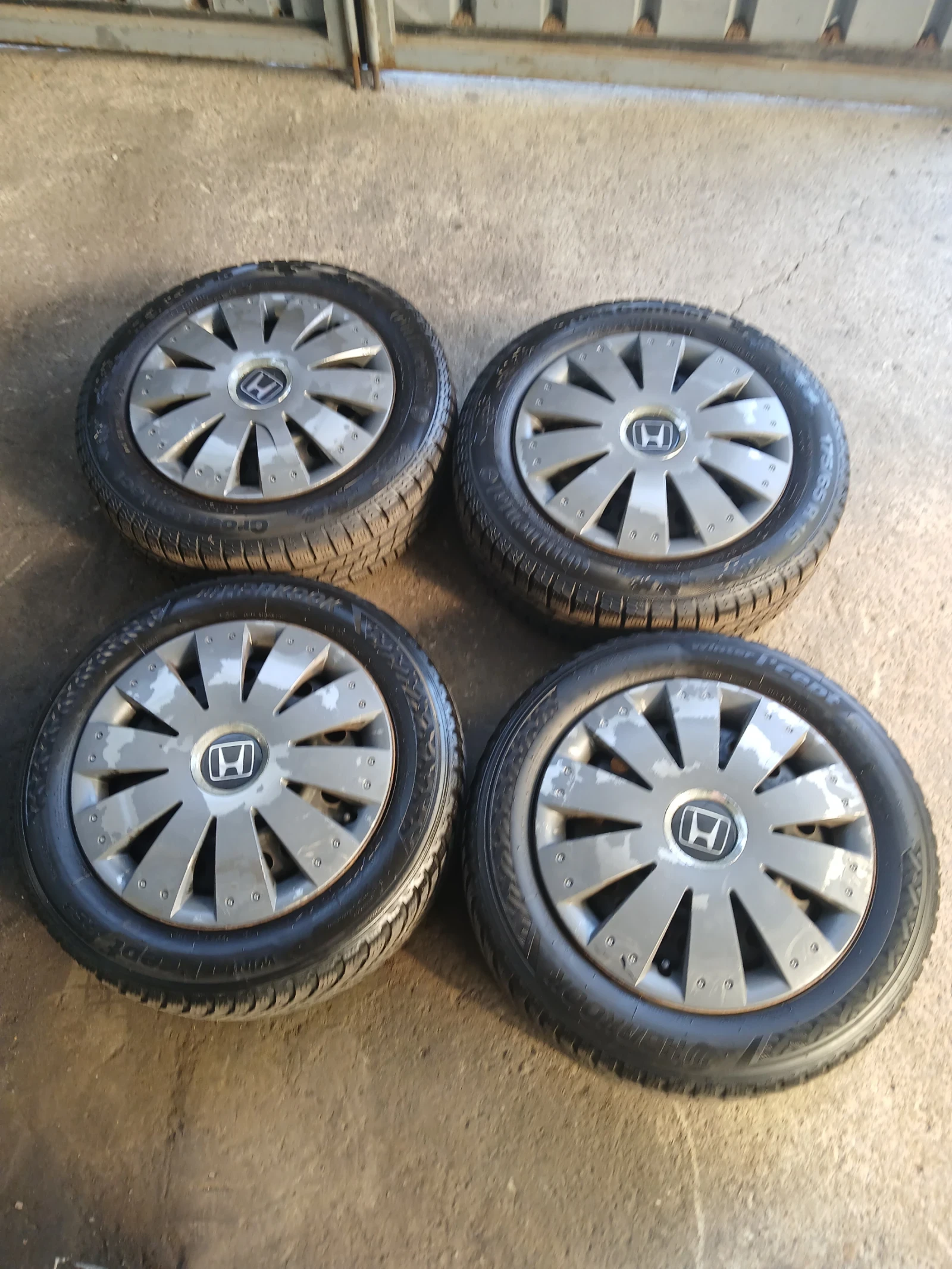  Джанти с гуми Honda Jazz 15 цола железни , снимка 5 - Части - 56117795