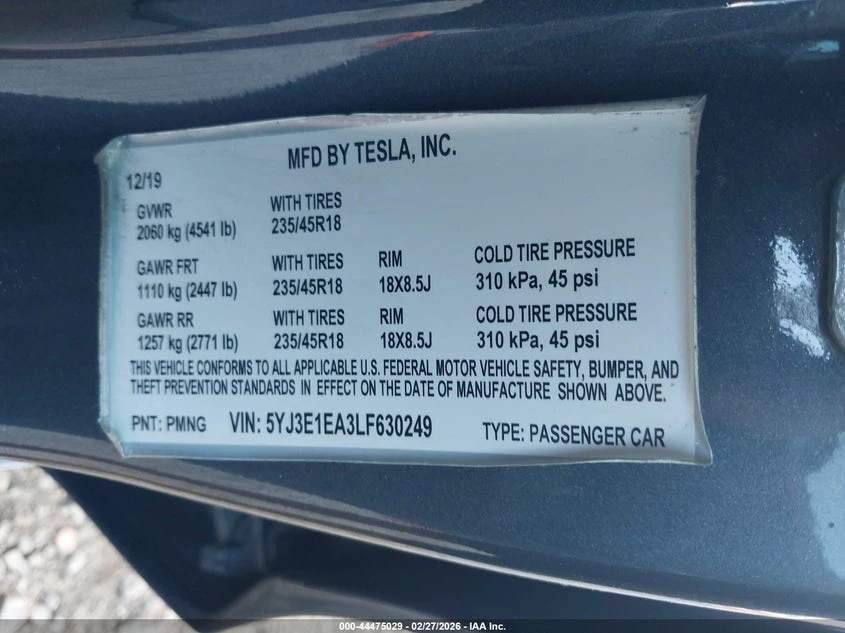 Tesla Model 3 Standard Range Plus Rear-Wheel Drive/Standard Rang, снимка 9 - Автомобили и джипове - 53960288