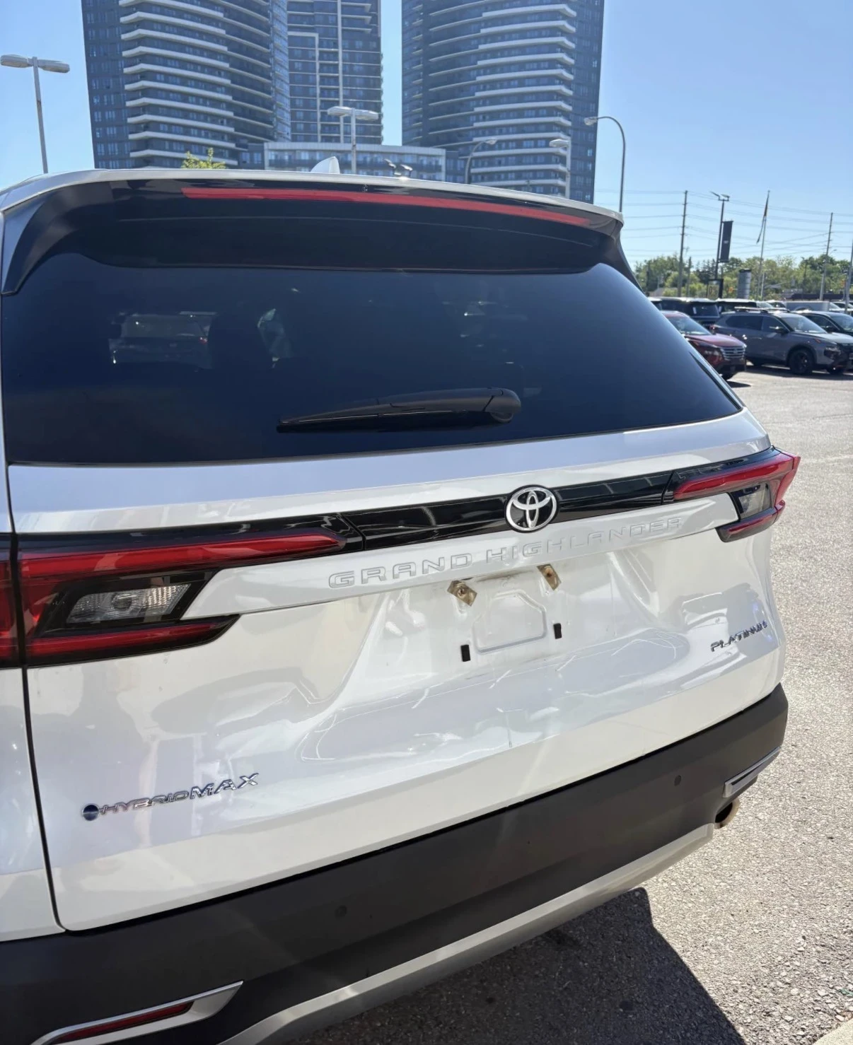 Toyota Grand Highlander HYBRID PLATINUM ОБДУХВАНЕ ОТЗАД  HUD 360 AWD, снимка 3 - Автомобили и джипове - 54981908