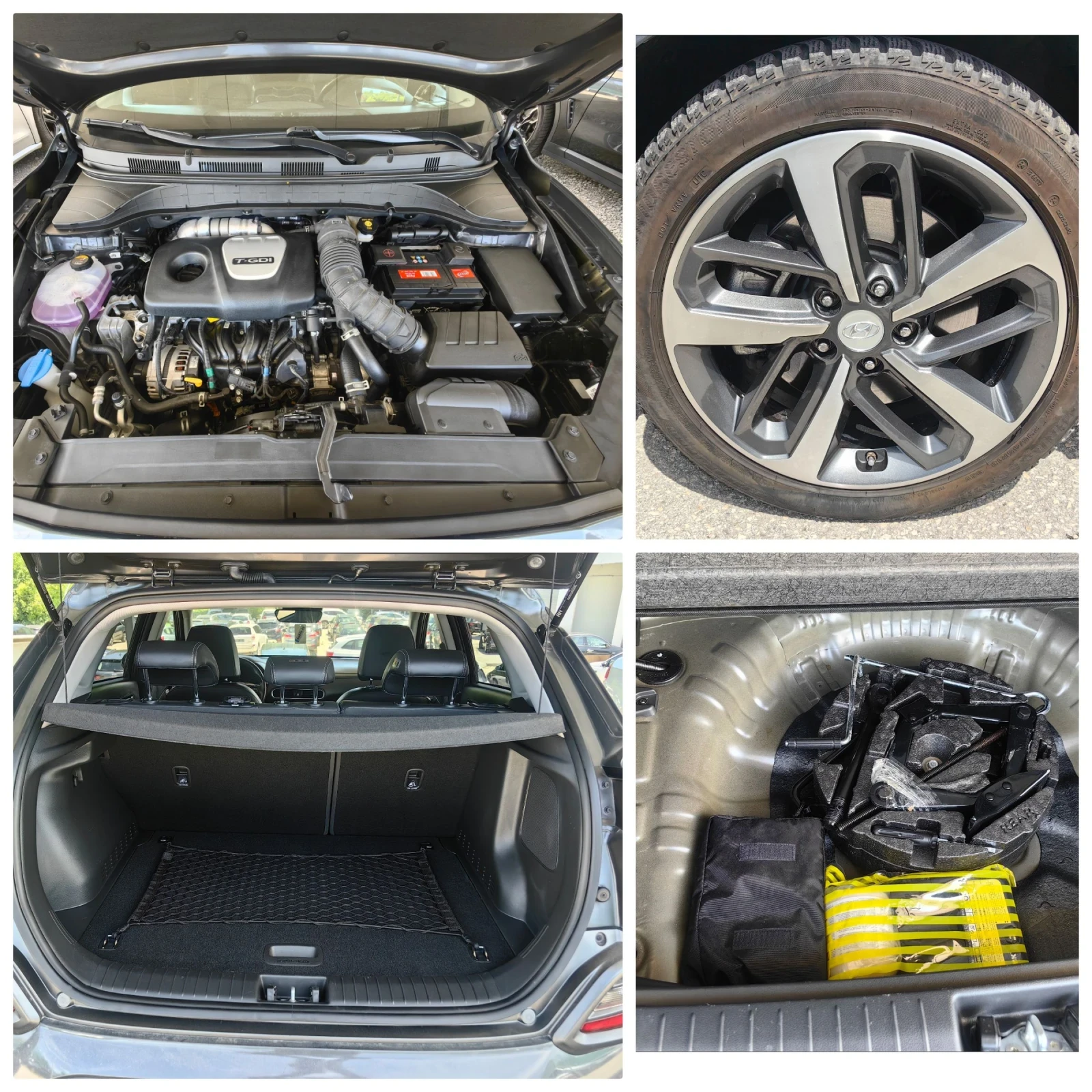 Hyundai Kona 55х.КМ/1.6T/177KC/4x4/ШВЕЙЦАРИЯ/VERTEX, снимка 15 - Автомобили и джипове - 54944464