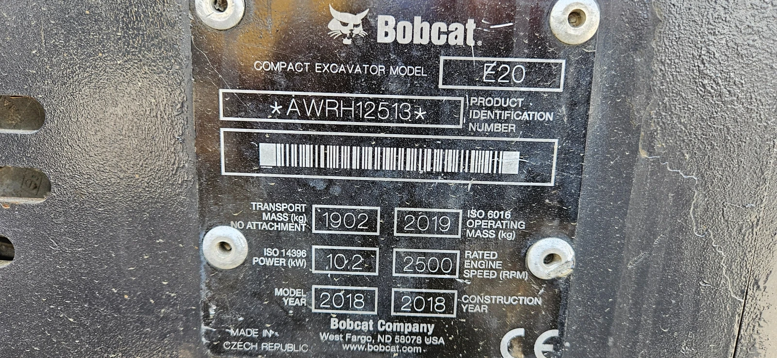 Багер Bobcat Е20, снимка 7 - Индустриална техника - 54256131