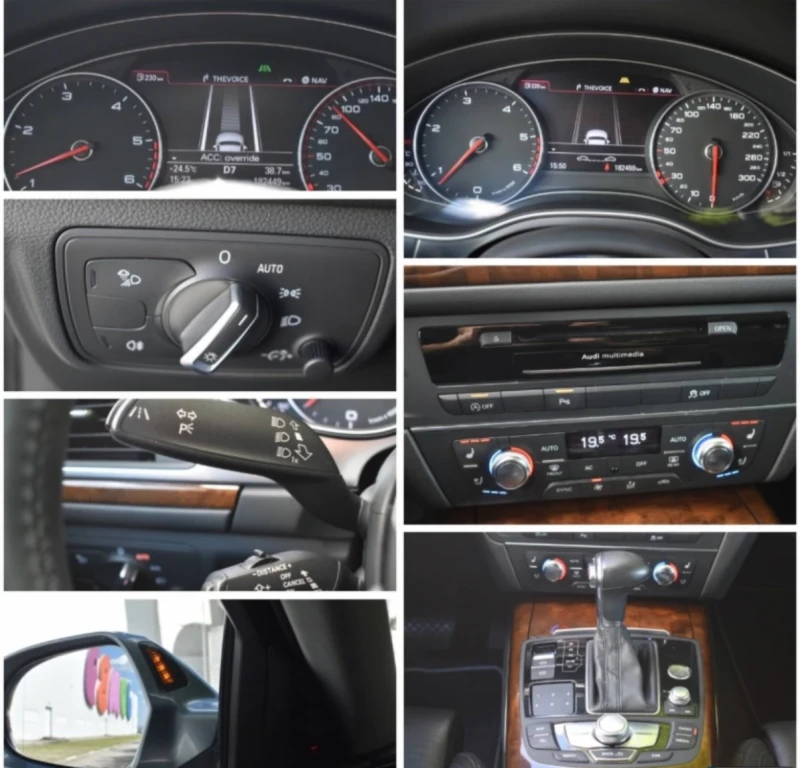 Audi A6 3.0 TDI* Alcantara таван* CarPlay* ВЕРИГИ* Въздух , снимка 8 - Автомобили и джипове - 52086114