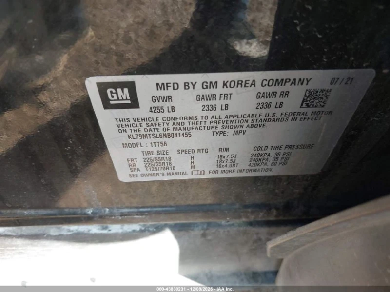 Chevrolet Trailblazer 1.3l Fwd Rs, снимка 9 - Автомобили и джипове - 53453791