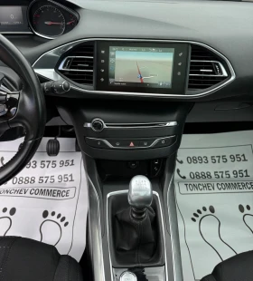 Peugeot 308 1.2i-TURBO-106.000km-НАПЪЛНО РЕАЛНИ-КАМЕРА-ПАНОРАМ, снимка 10