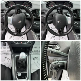 Peugeot 308 1.2i-TURBO-106.000km-НАПЪЛНО РЕАЛНИ-КАМЕРА-ПАНОРАМ, снимка 15