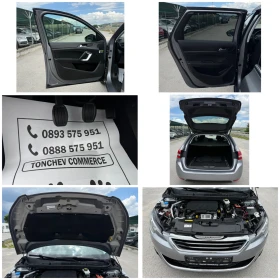 Peugeot 308 1.2i-TURBO-106.000km-НАПЪЛНО РЕАЛНИ-КАМЕРА-ПАНОРАМ, снимка 17