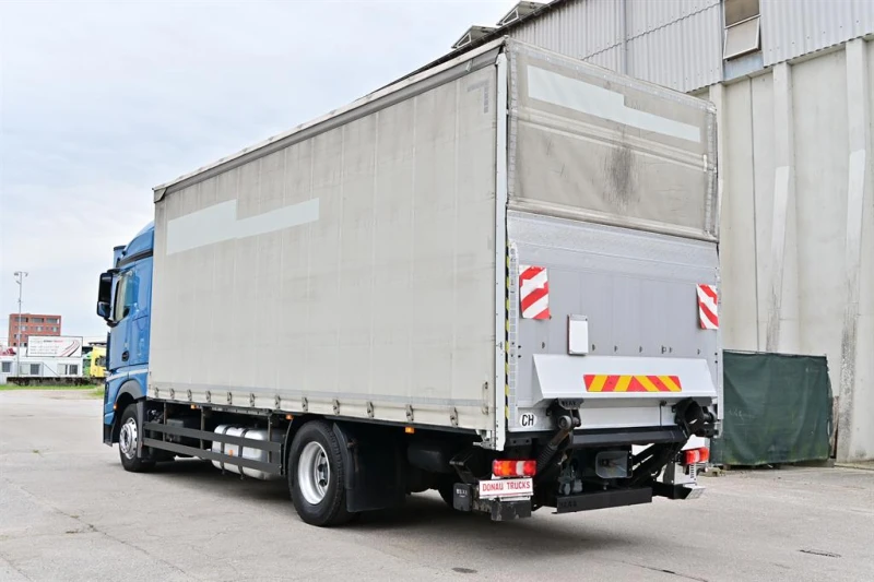 Mercedes-Benz Actros 1843 Тристрана щора с падащ борд, теглич, снимка 4 - Камиони - 52339453
