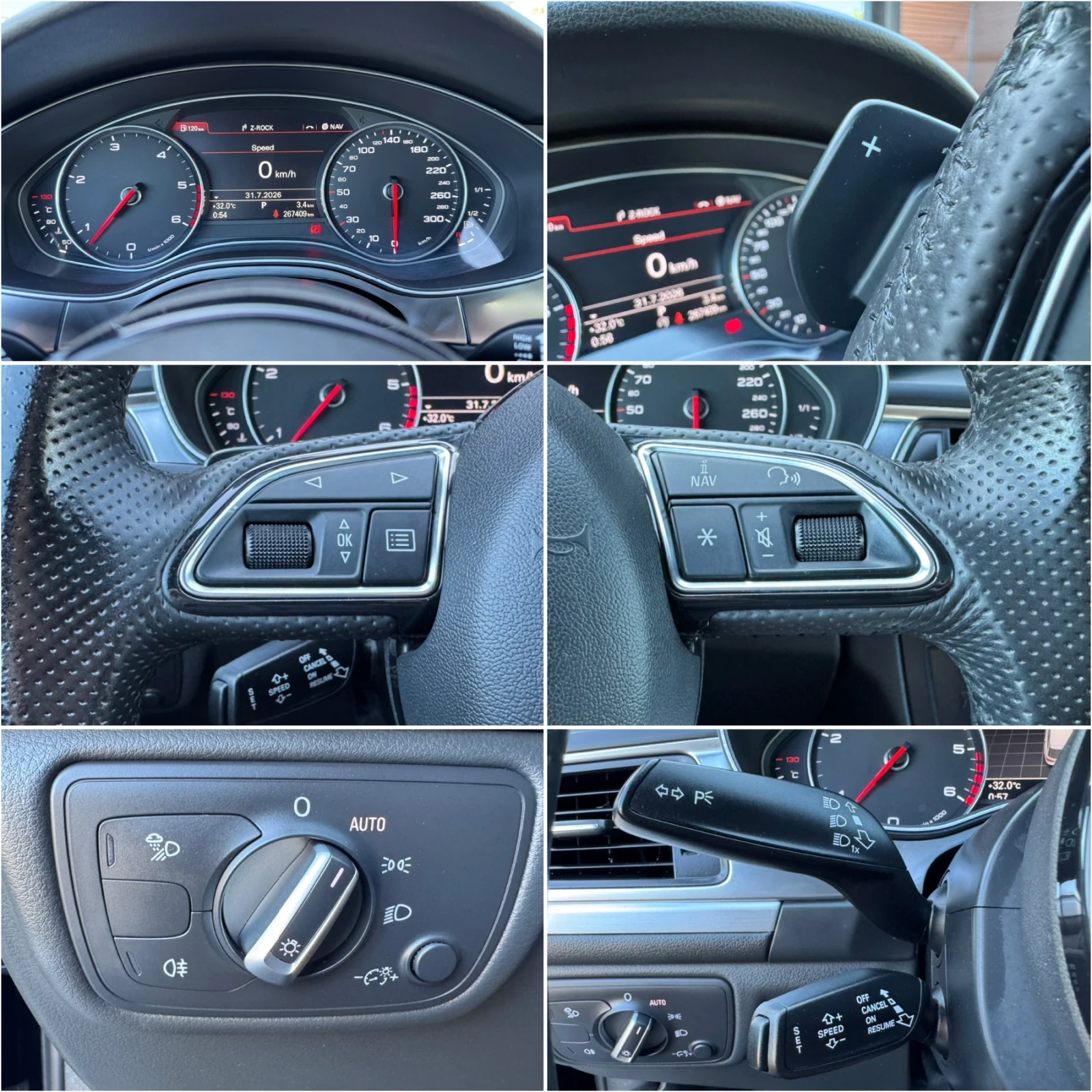 Audi A6 Quattro* Sline* 313HP* Подгрев* Лизинг 0%, снимка 13 - Автомобили и джипове - 55556292