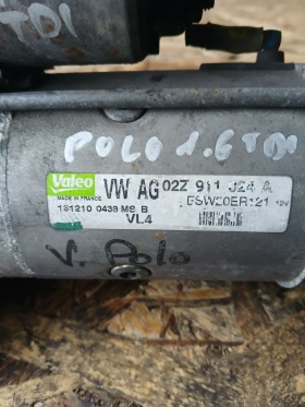 02Z 911 024 A стартер Vw Polo 1.6 tdi, снимка 2