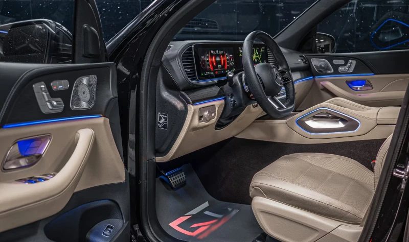 Mercedes-Benz GLS 450 d4MATIC/367HP/PANO/7S/BURM/360/HUD/MASSAGE/629g, снимка 9 - Автомобили и джипове - 52539247