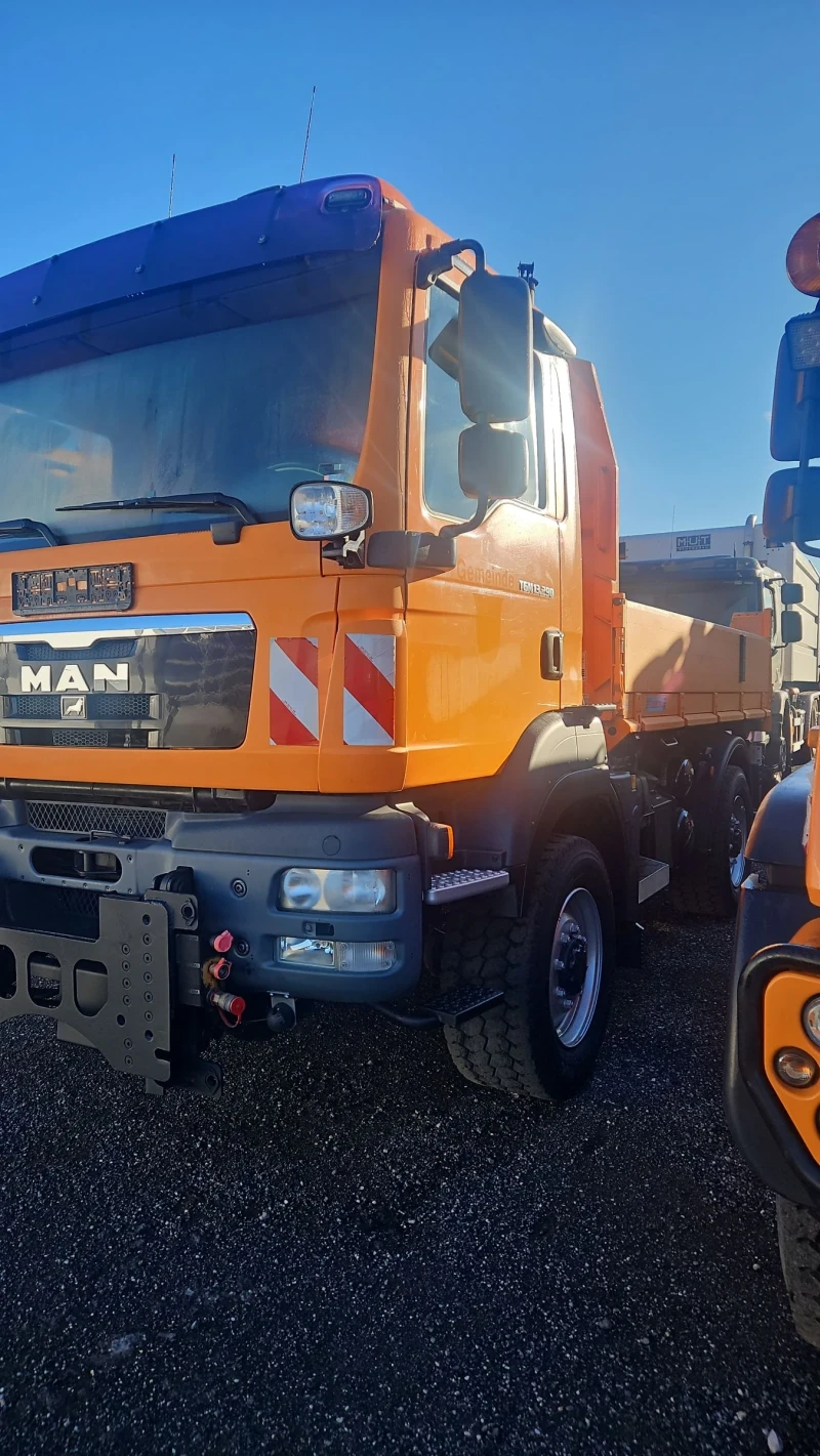 Man Tgm Самосвал с кран 4х4 , снимка 6 - Камиони - 52718256