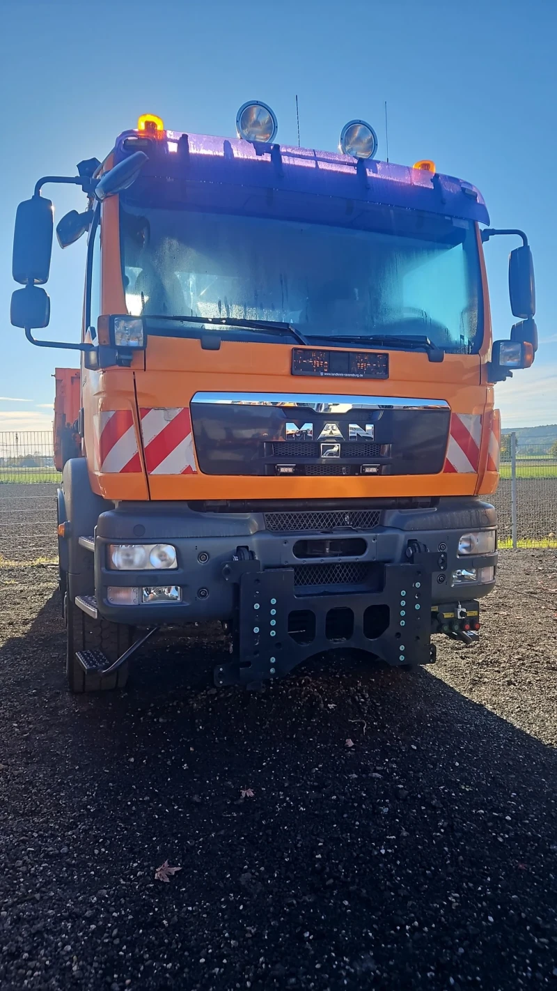 Man Tgm Самосвал с кран 4х4 , снимка 3 - Камиони - 52718256