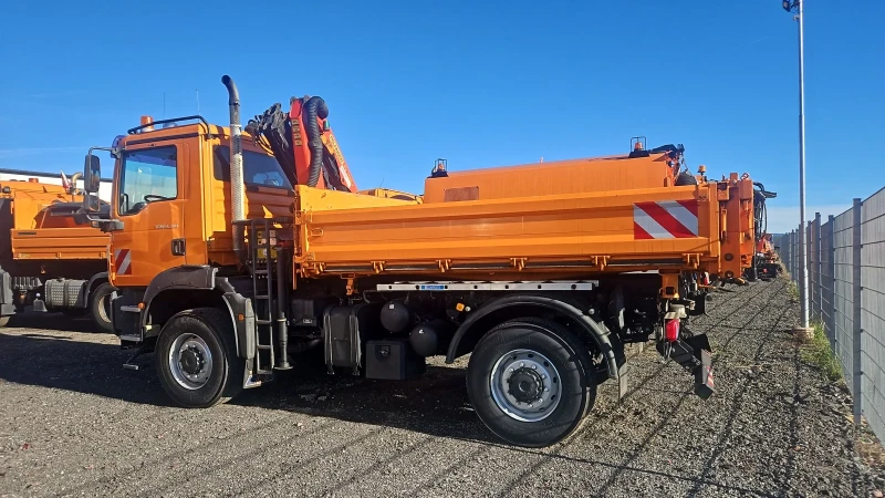 Man Tgm Самосвал с кран 4х4 , снимка 2 - Камиони - 52718256