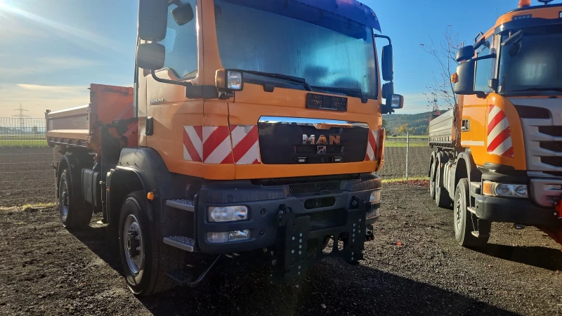 Man Tgm Самосвал с кран 4х4 , снимка 7 - Камиони - 52718256