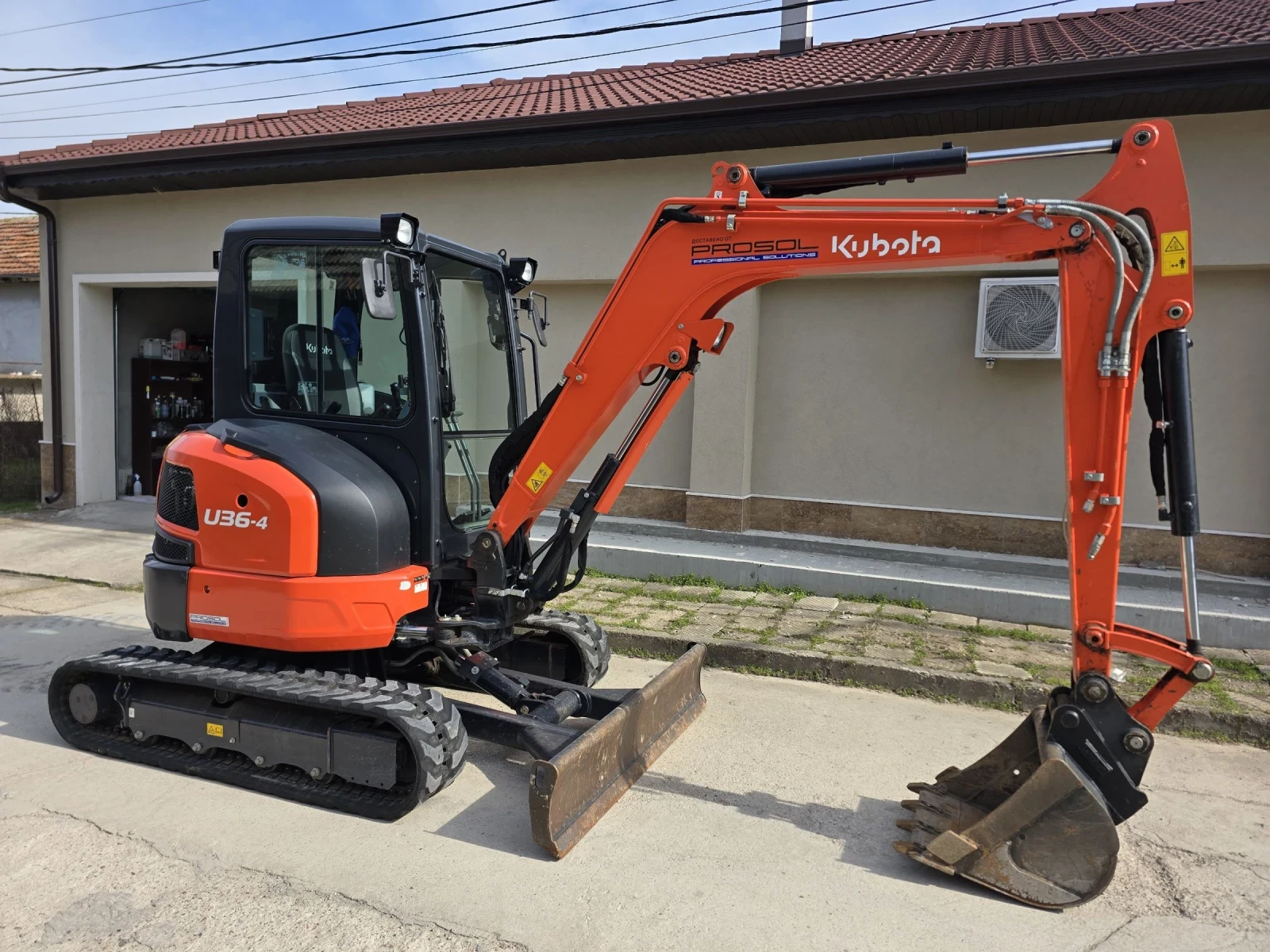 Багер Kubota U36-4 651м/ч КАТО НОВ!
