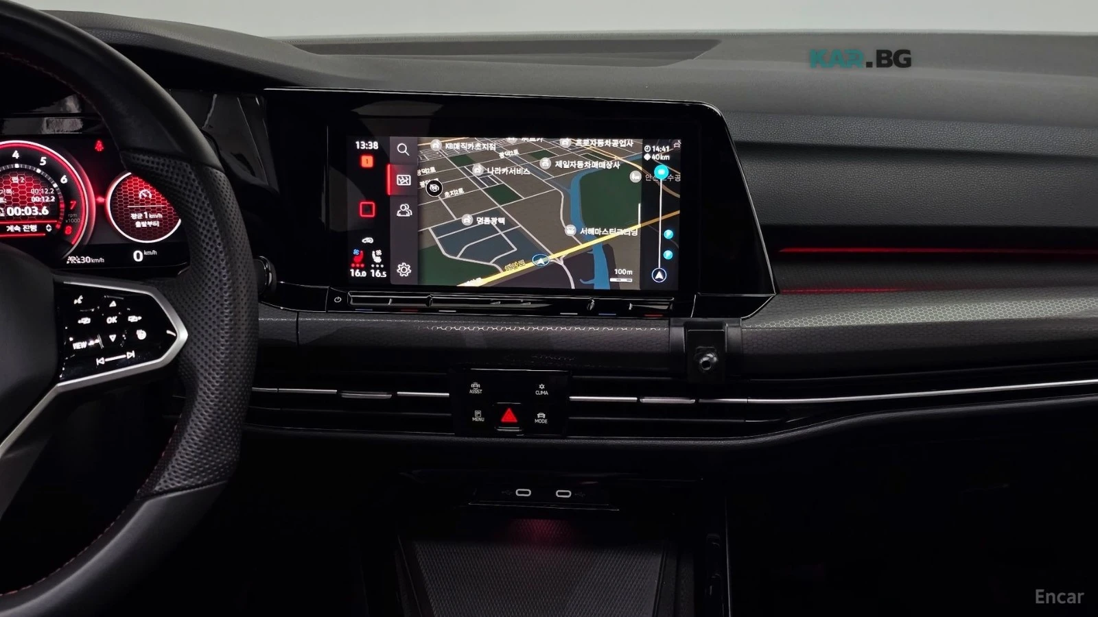VW Golf 8* 2.0* GTI* ДИСТРОНИК* ПОДГРЕВ* ОБДУХВАНЕ* HUD* , снимка 12 - Автомобили и джипове - 55311162