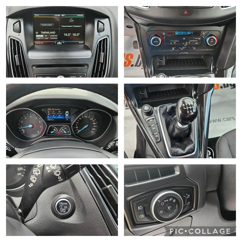 Ford Focus 1, 0i-TУРБО-125кс* 12.2016г* НАВИ* LED* ТОП СЪСТОЯ, снимка 12 - Автомобили и джипове - 51181709