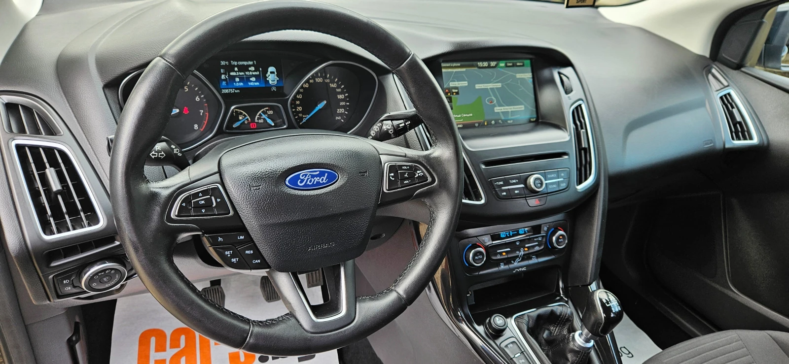 Ford Focus 1, 0i-TУРБО-125кс* 12.2016г* НАВИ* LED* ТОП СЪСТОЯ - изображение 8