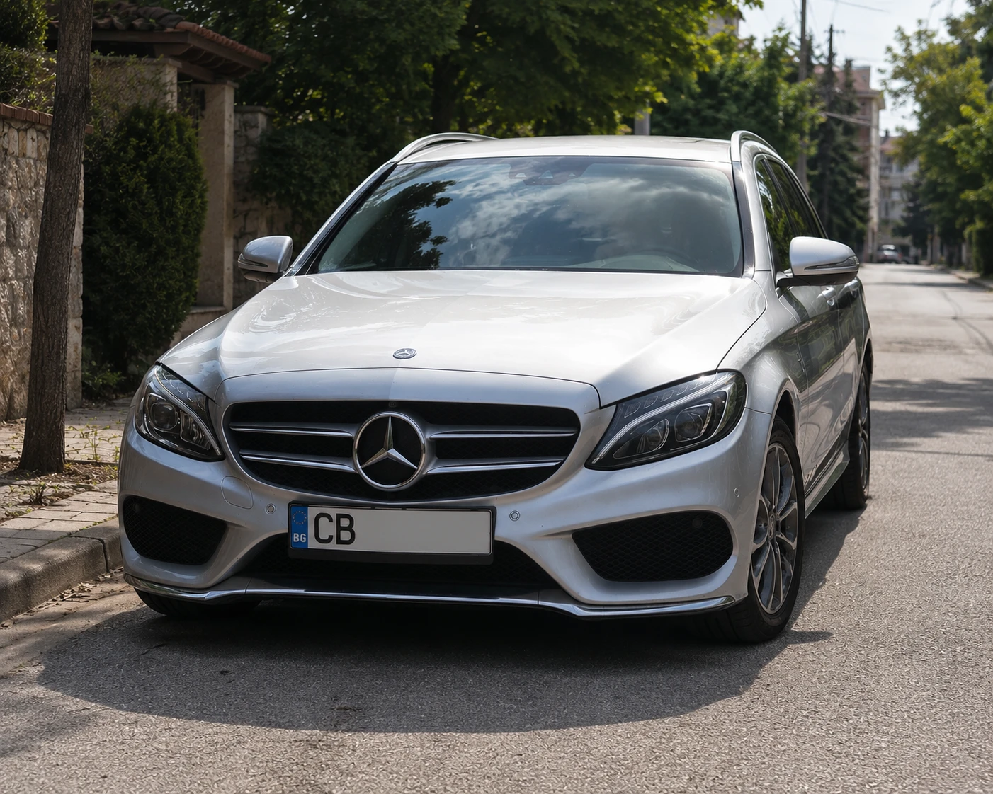 Mercedes-Benz C 180 | 2.0 Turbo | 360  | Burmester | LED | Обслужена, снимка 2 - Автомобили и джипове - 54984042