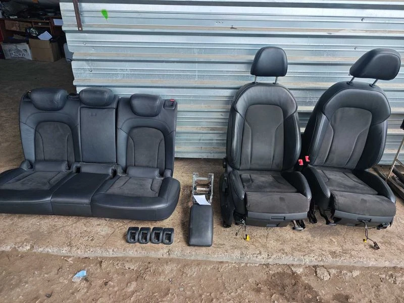 TOP! Кожен салон Alcantara Audi Q3 8U много запазен надуване Н683