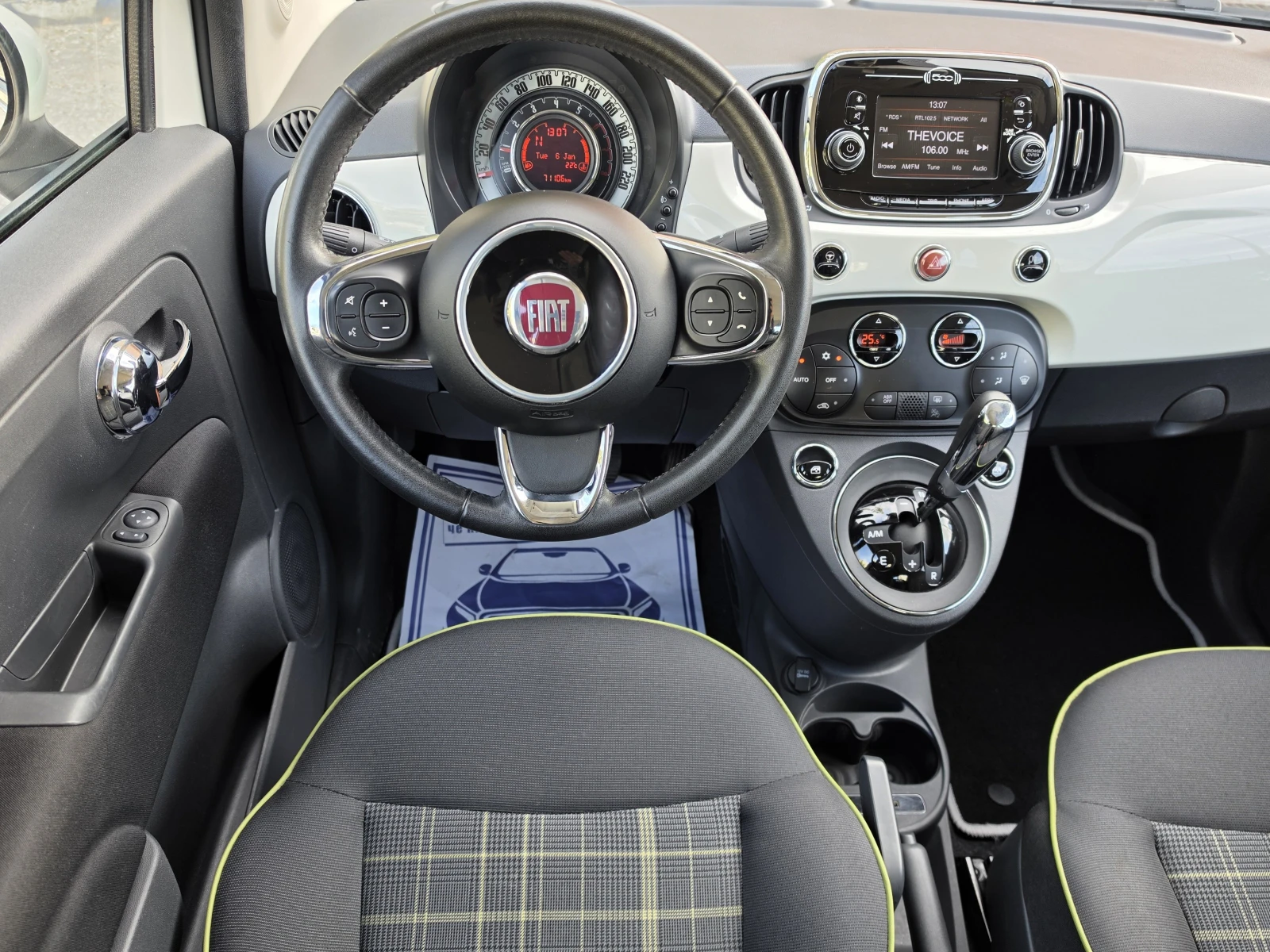 Fiat 500 1.2i ЕВРО 6, 71 000 км, снимка 11 - Автомобили и джипове - 56734883