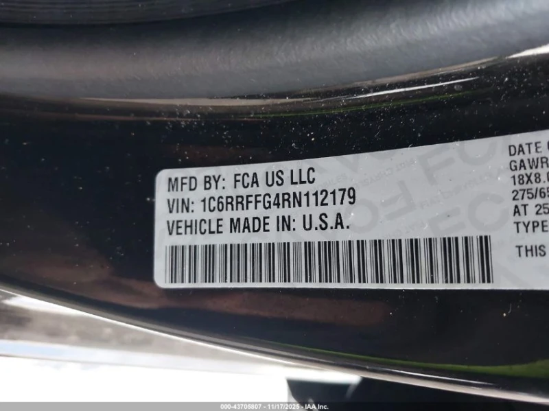 Dodge RAM 1500 3.6l Big Horn 4X4 5'7 Box, снимка 9 - Автомобили и джипове - 53572875