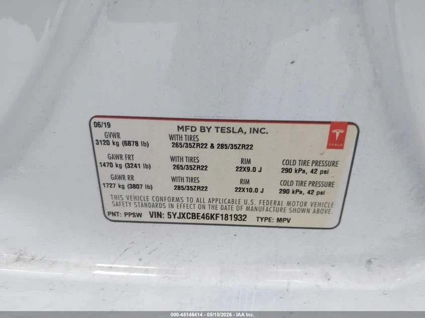 Tesla Model X P100D/Performance, снимка 9 - Автомобили и джипове - 55104339