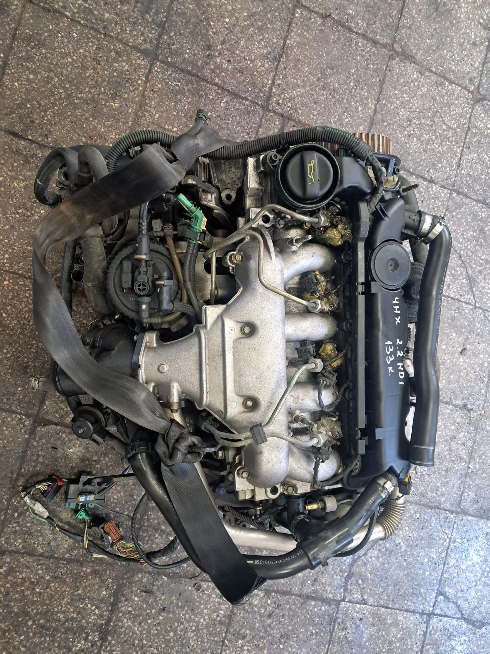  Двигател 2.2 HDi 133 к.с. с код 4HX