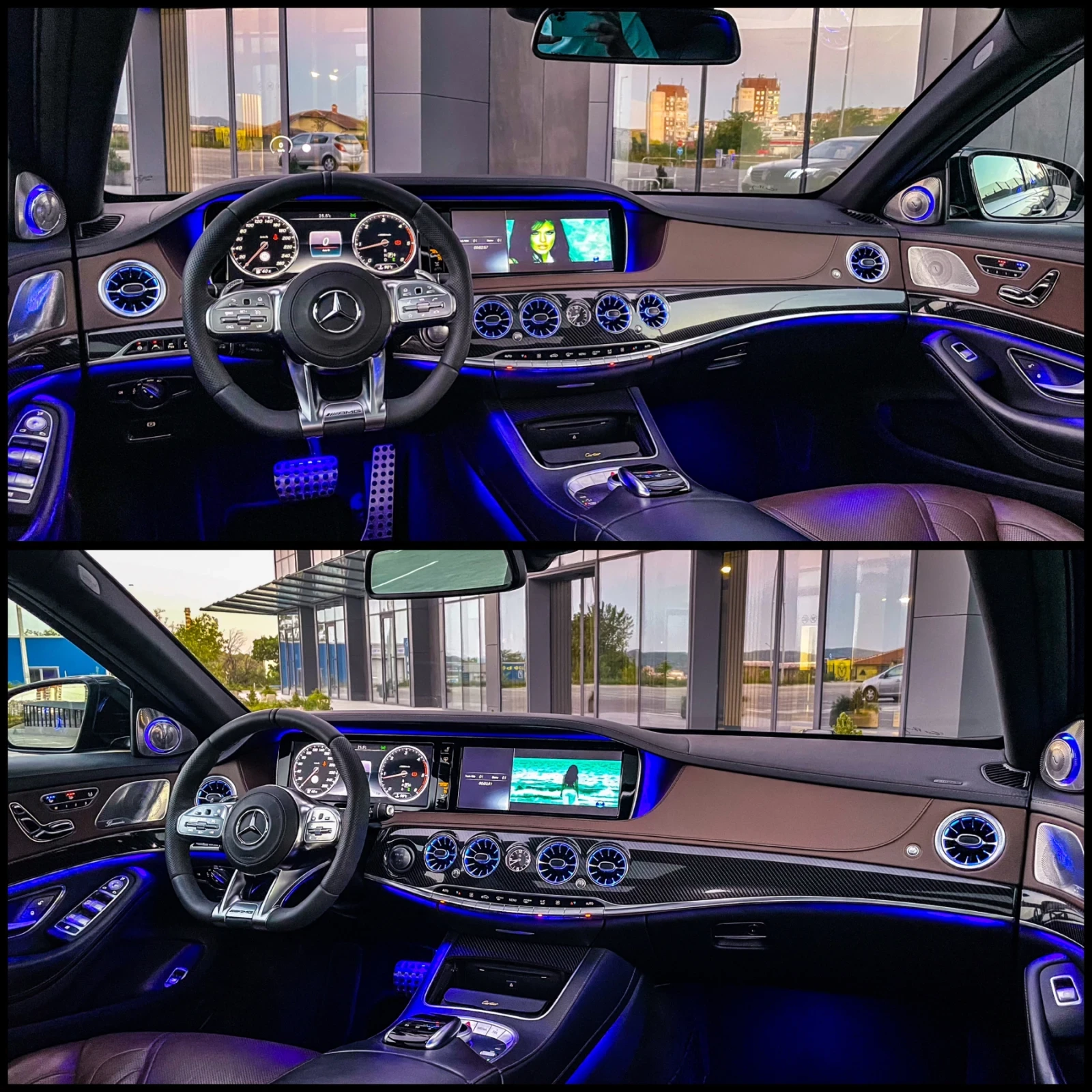 Mercedes-Benz S 350 d/S63 AMG BLACK/2xTables/3xTV/360/HUD/BURM/FULL - изображение 7