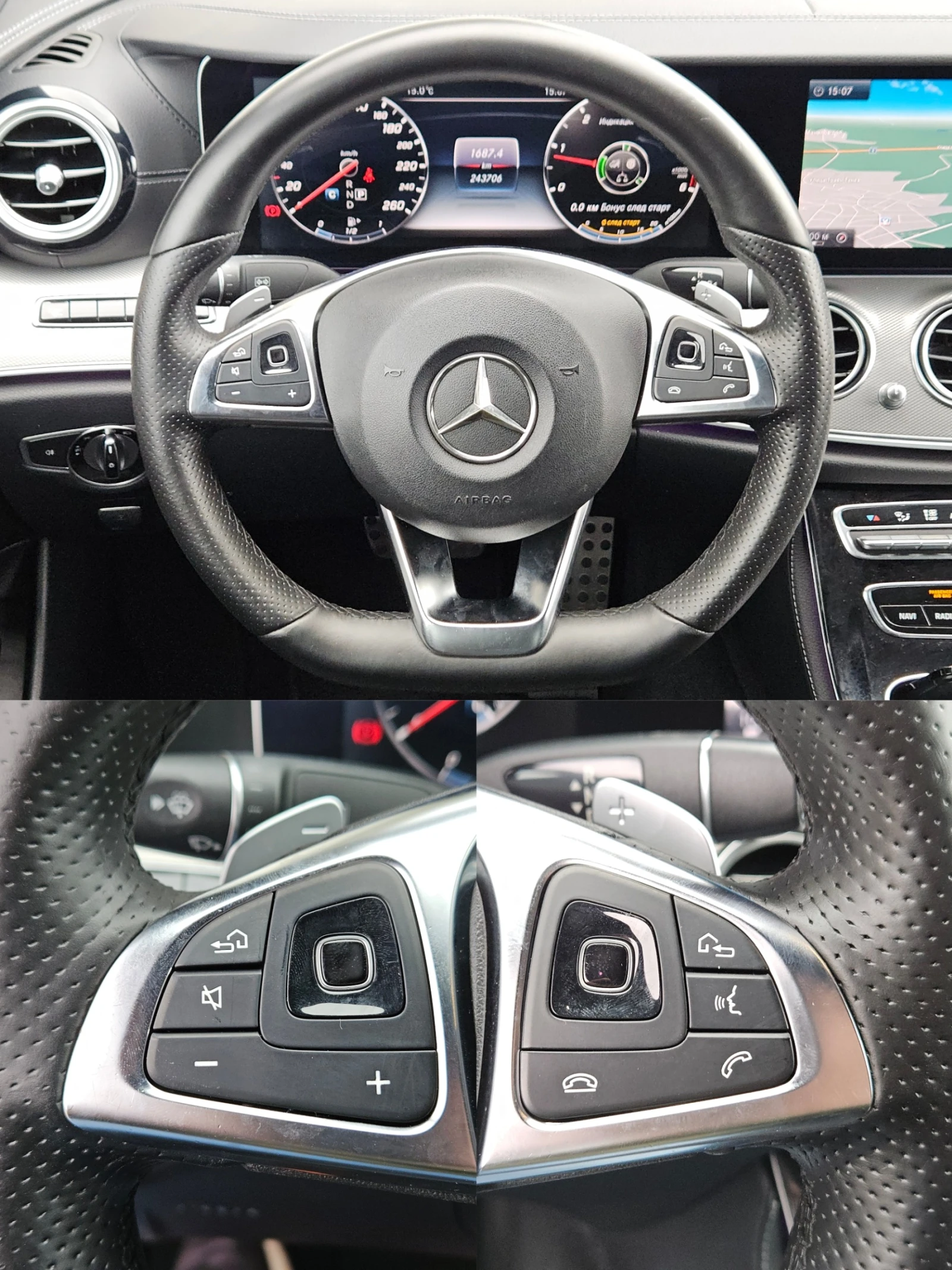 Mercedes-Benz E 220 AMG/FACELIFT/9G/HeadUp/LED/NAVI/БЛУТУТ/EURO 6C/ТОП | Mobile.bg — изображение 11