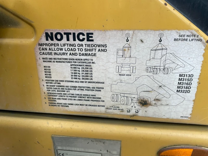 Багер Cat М318D 19 500 кг, снимка 5 - Индустриална техника - 53090494