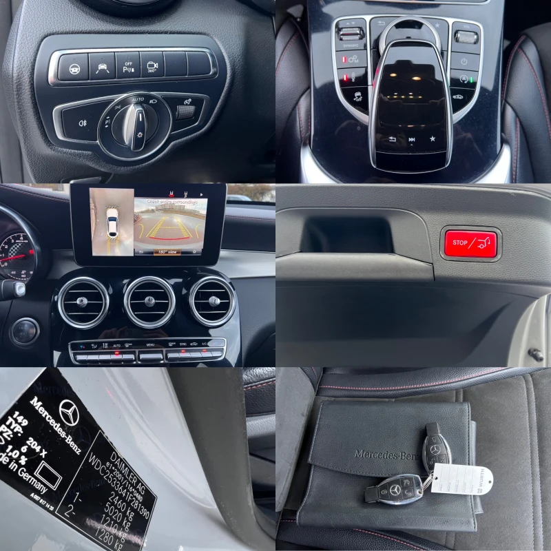 Mercedes-Benz GLC 43 AMG COUPE ILS 360 КАМЕРА 21" Джанти Внос Италия, снимка 16 - Автомобили и джипове - 52345142