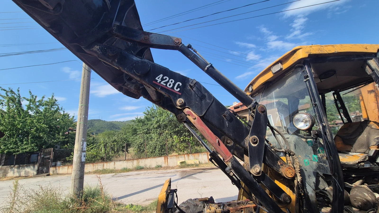 Багер Cat 428C, снимка 5 - Индустриална техника - 55435804