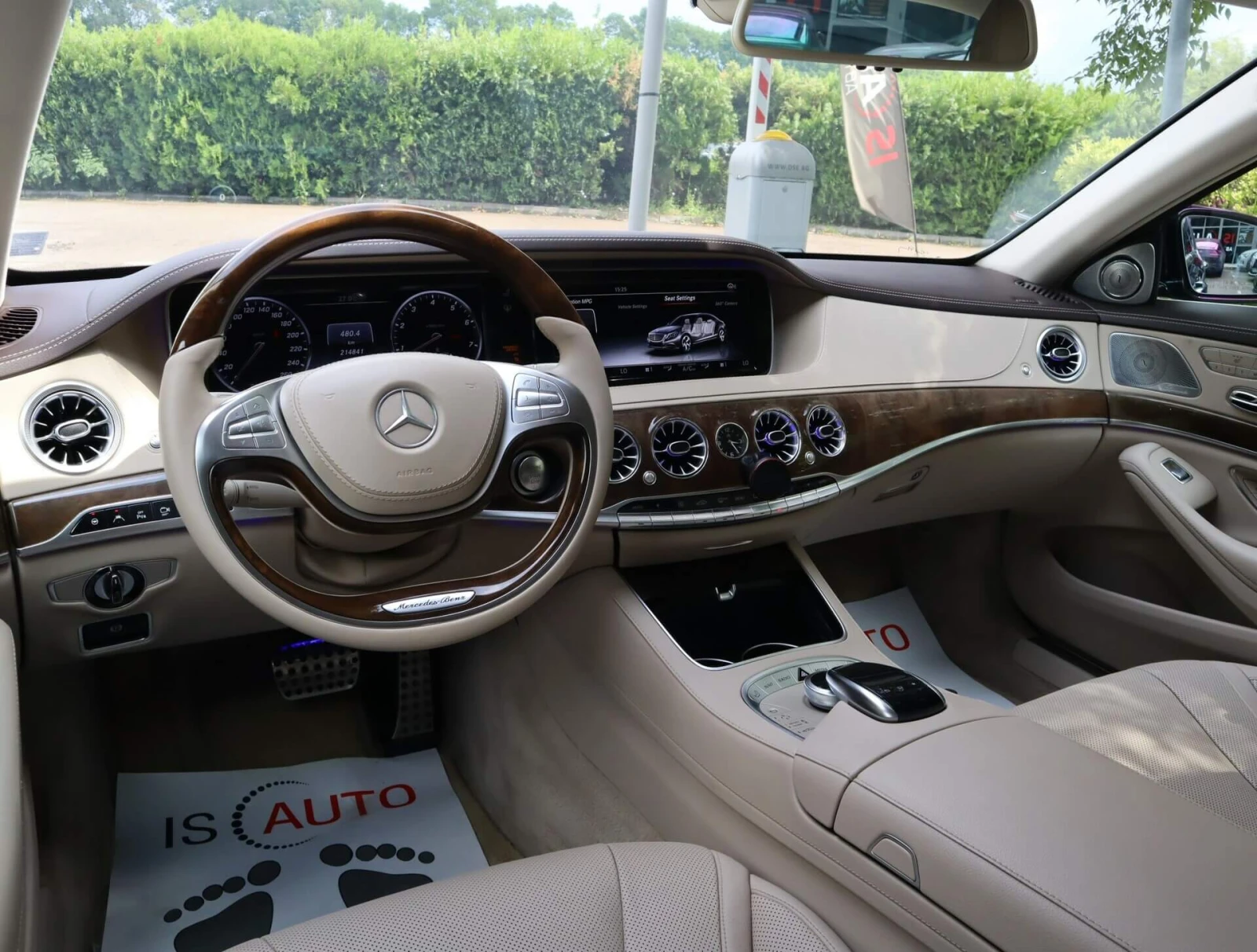 Mercedes-Benz S 550 AMG Line/4Matic/Burmester/HuD/Обдухване/Шибедах/, снимка 7 - Автомобили и джипове - 55355505