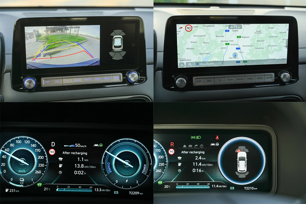 Hyundai Kona 64kw* Facelift* КАМЕРА* ТЕРМОПОМПА* Digital, снимка 16 - Автомобили и джипове - 54188539