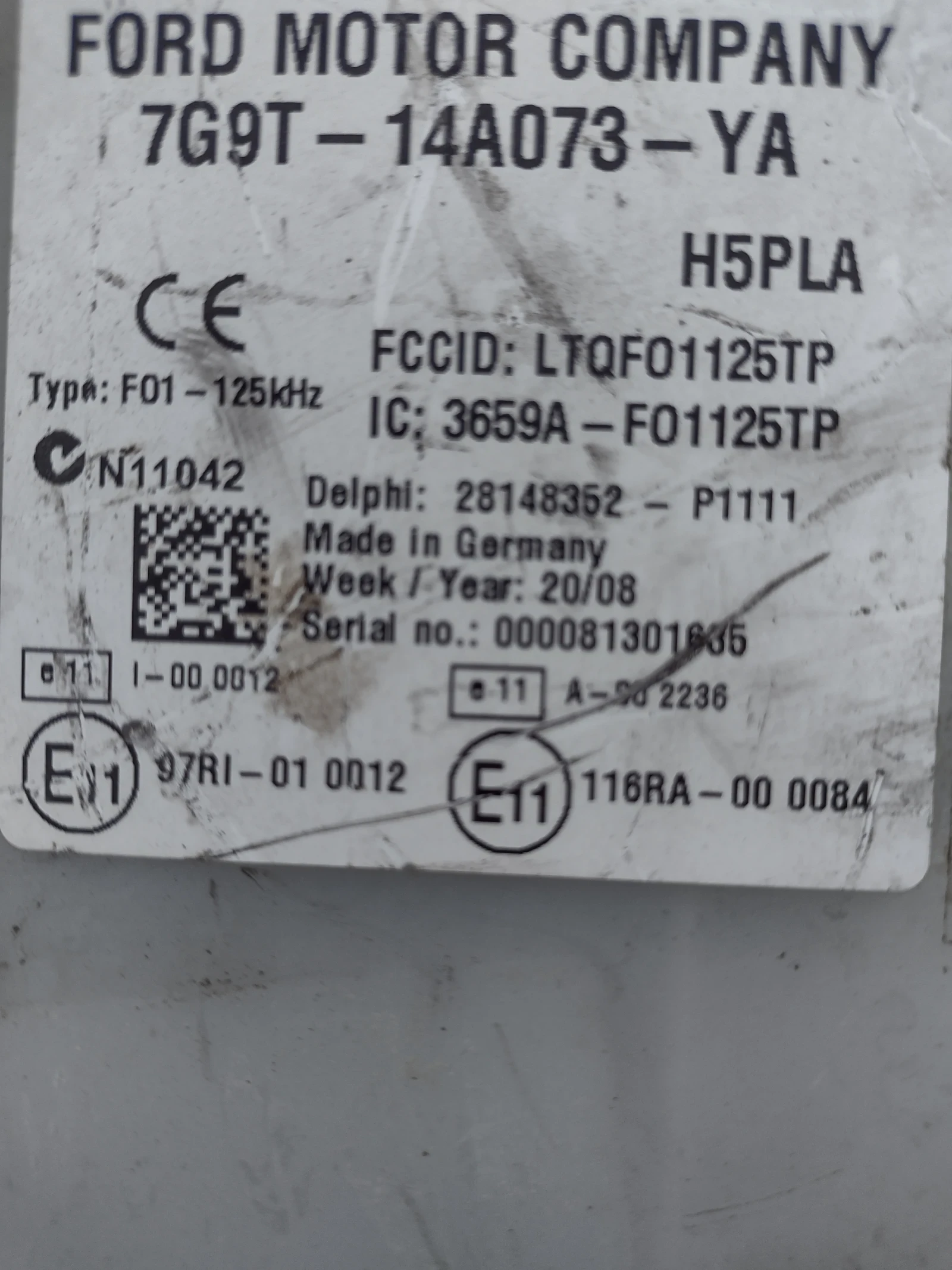 7G9T-14A073-YA ��������� ����� /����� � ������������/ FORD MONDEO MK4 Delphi 28148352 | Mobile.bg � ����������� 3