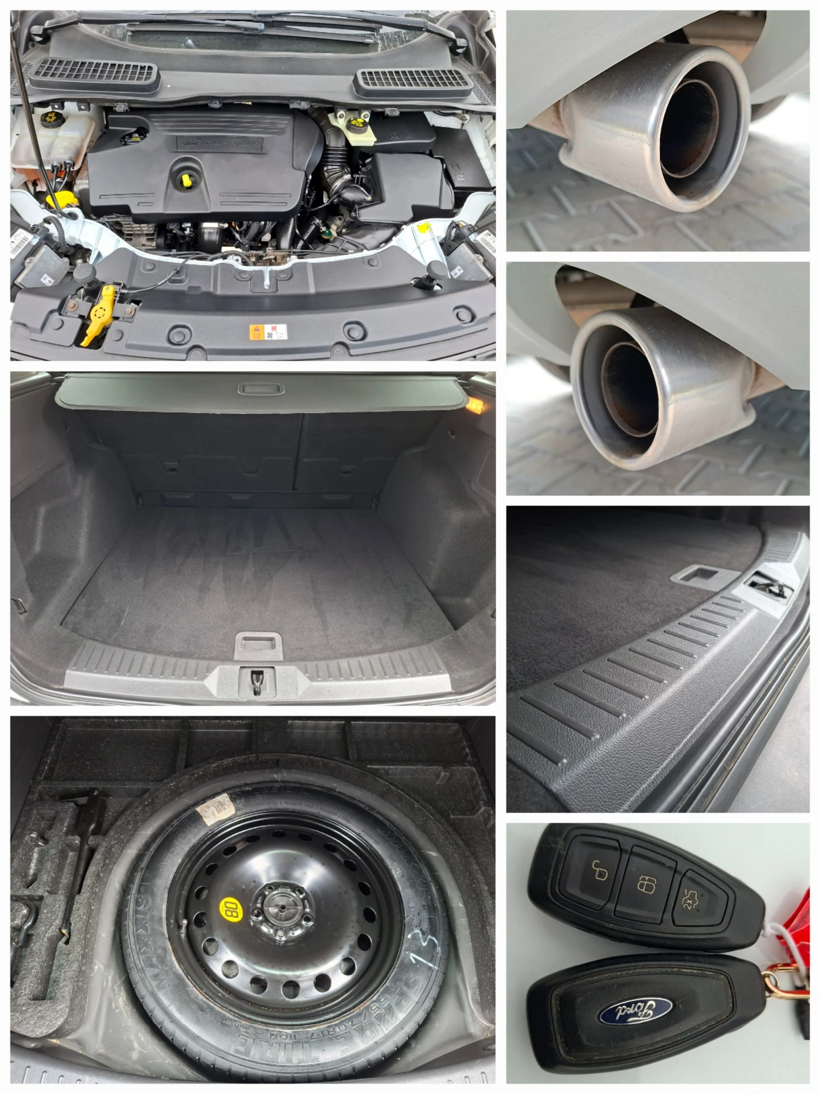 Ford Kuga 2.0TDCi 4x4 6ск. * TITANIUM* НАВИ* КОЖА* КСЕНОН, снимка 14 - Автомобили и джипове - 54147118