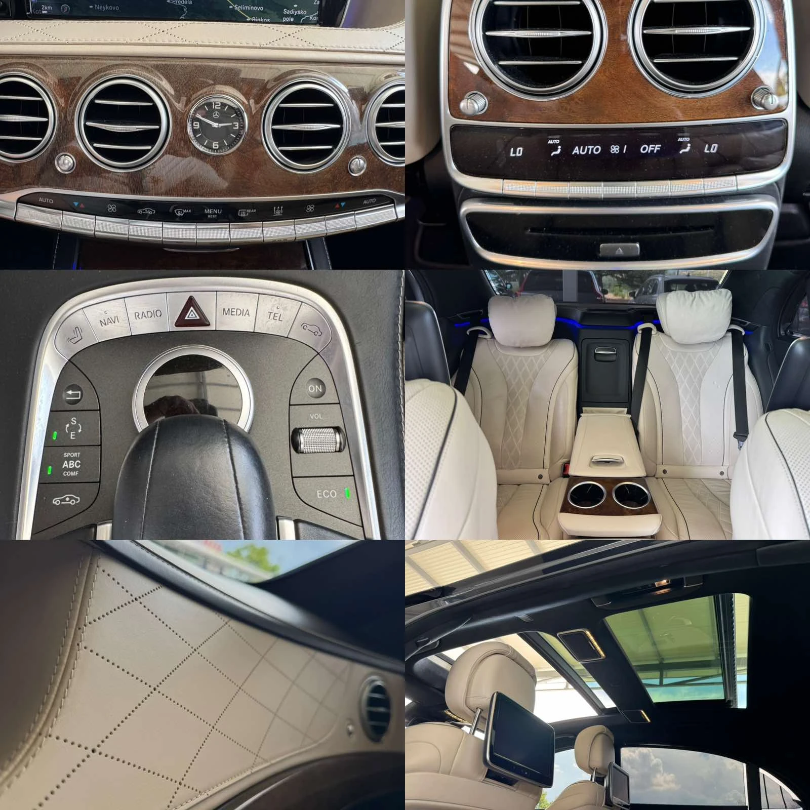 Mercedes-Benz S 500 455ps* L* AMG 63 FACE* 3xTV* DISTR* ПАНО* FULL, снимка 15 - Автомобили и джипове - 55221196