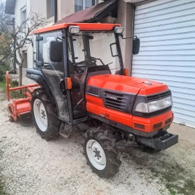 Трактор Kubota GL221 с фреза плуг и косачка , снимка 1
