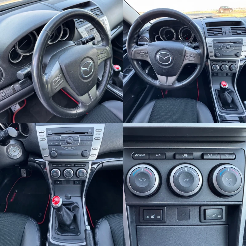 Mazda 6 2.0 TurboDiesel MZR-CD SPORT / KOJA / XENON, снимка 14 - Автомобили и джипове - 49131104