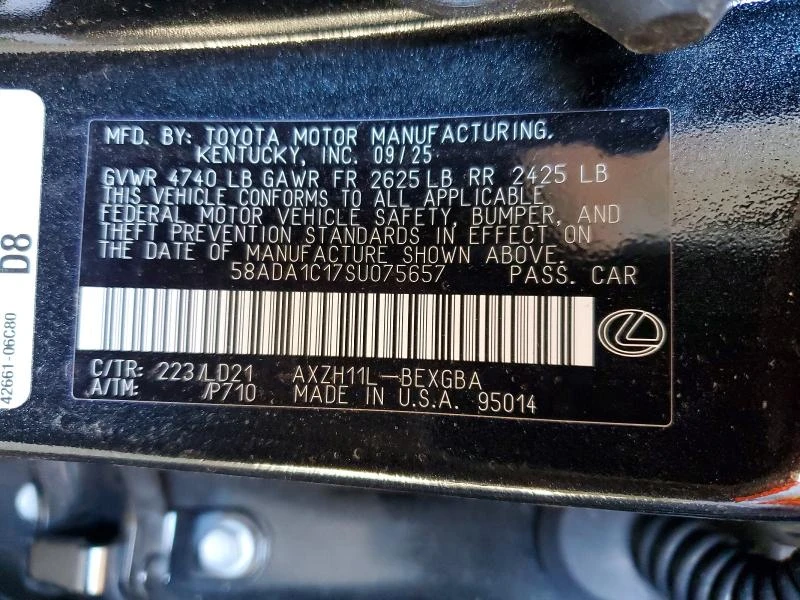 Lexus ES 2.5L 4 Front-wheel Drive, снимка 13 - Автомобили и джипове - 53964284