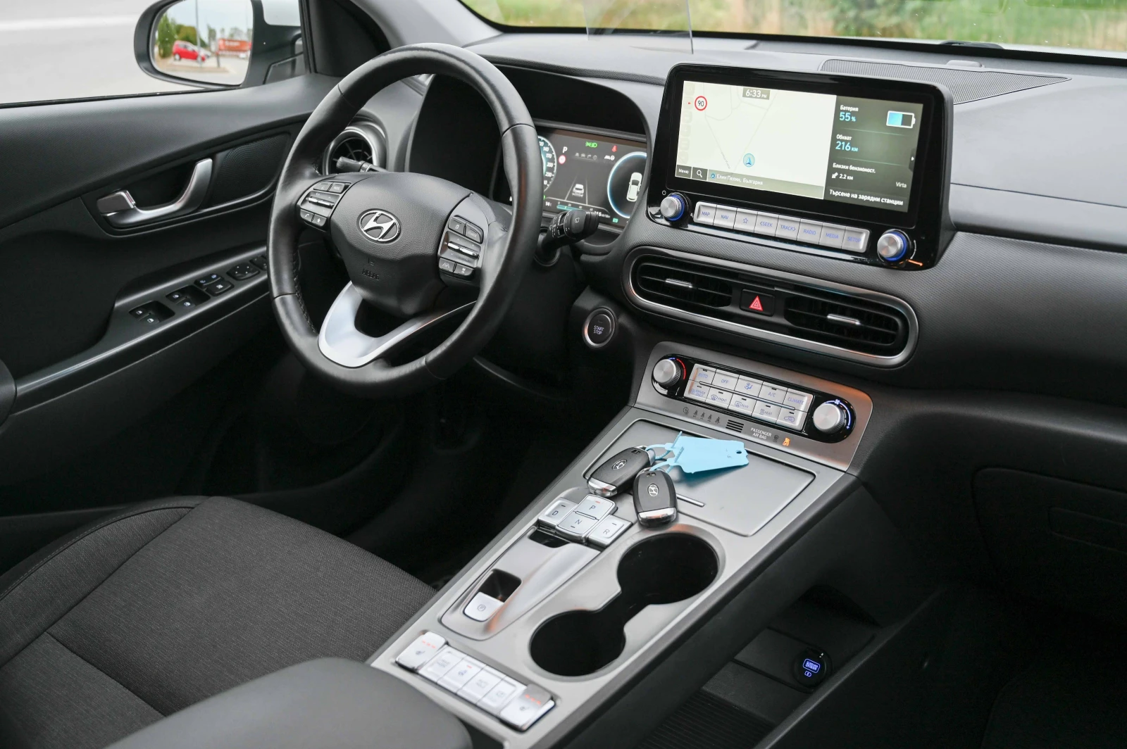 Hyundai Kona 64kw* facelift* 100%SOH* ТЕРМОПОМПА, снимка 11 - Автомобили и джипове - 56245255